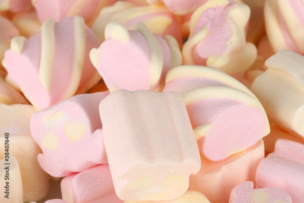 Marshmallows close-up Marshmallows close-up