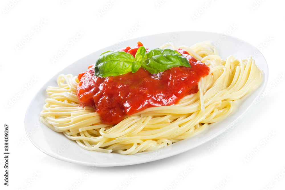 Pasta with tomato sauce