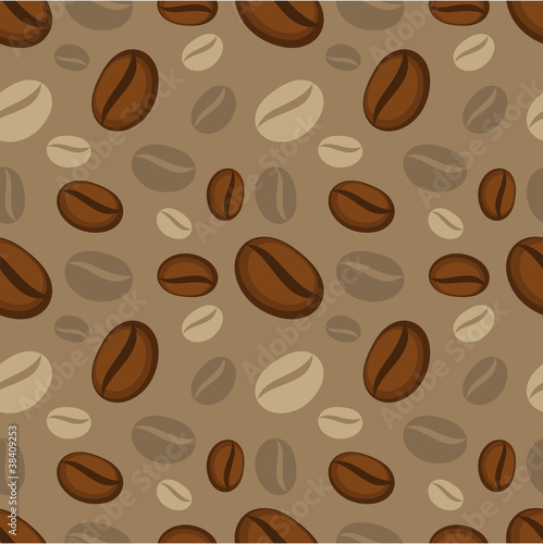 Coffee beans seamless