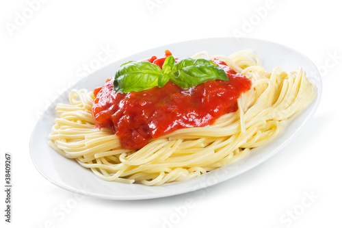 Pasta with tomato sauce