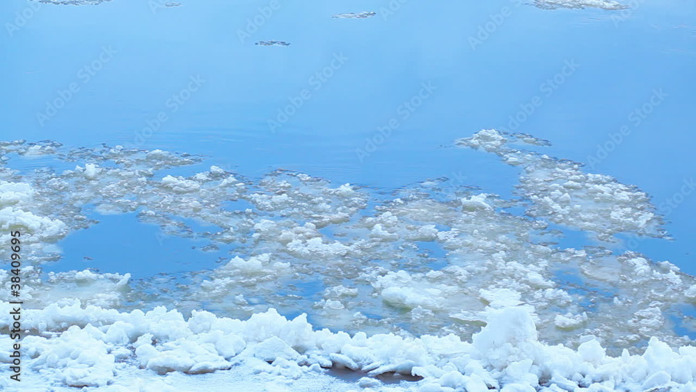 ice on river ice on river