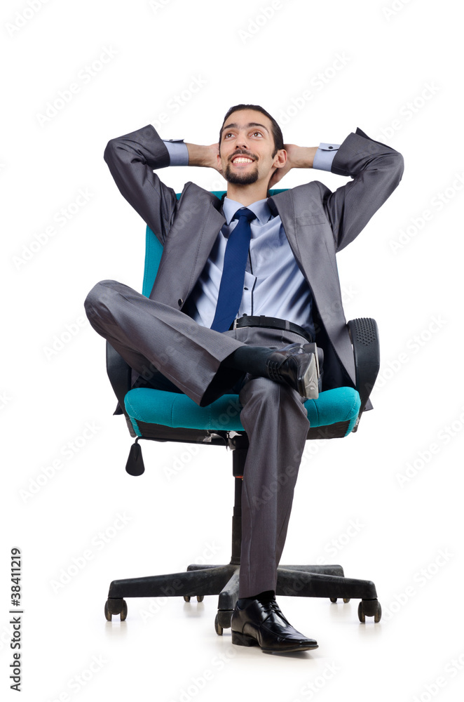 Young businessman isolated on white Young businessman isolated on white