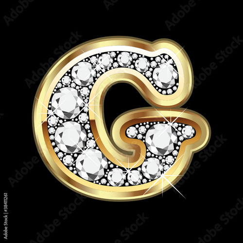 S gold and diamond bling