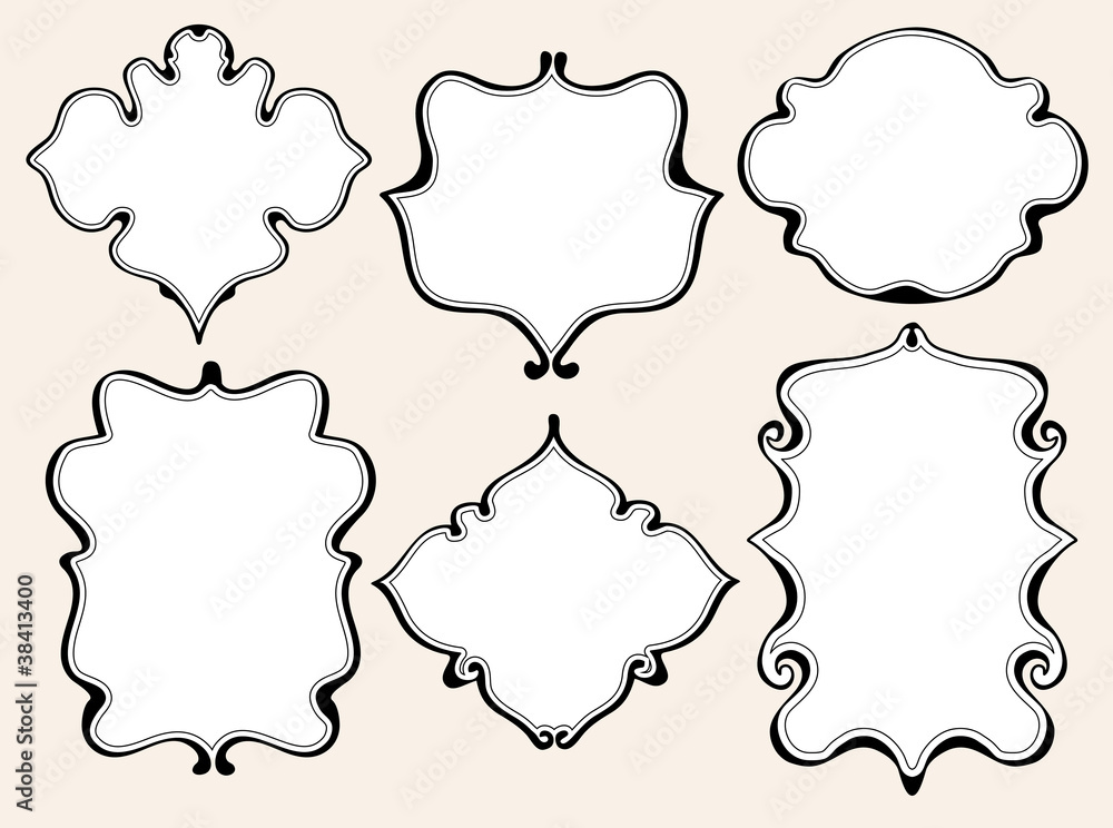 Fototapeta premium Set of beautiful labels