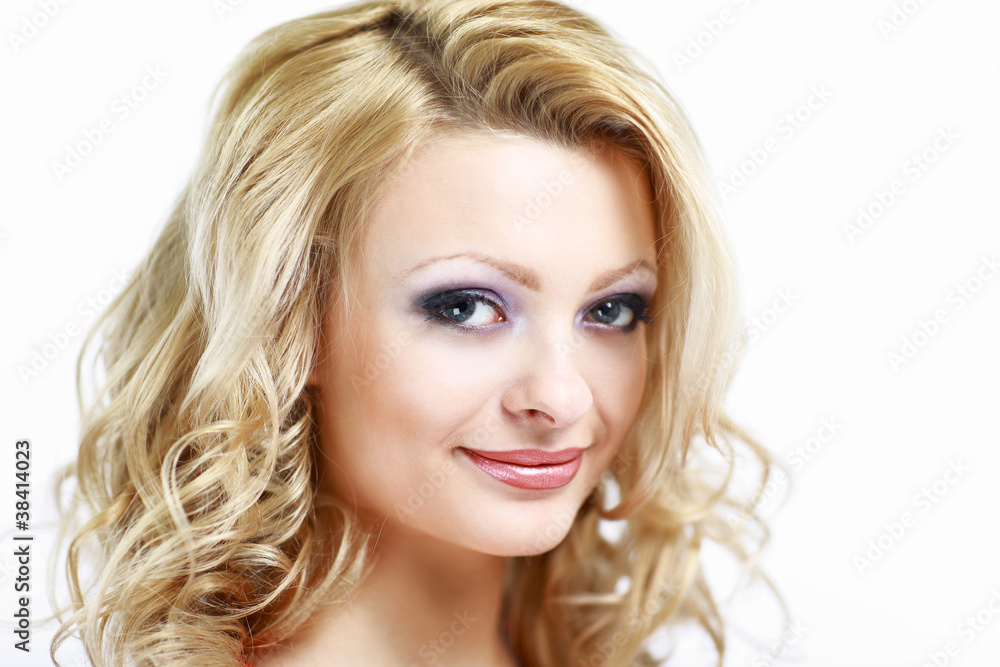 Portrait of beautiful blond young woman - isolated Portrait of beautiful blond young woman - isolated