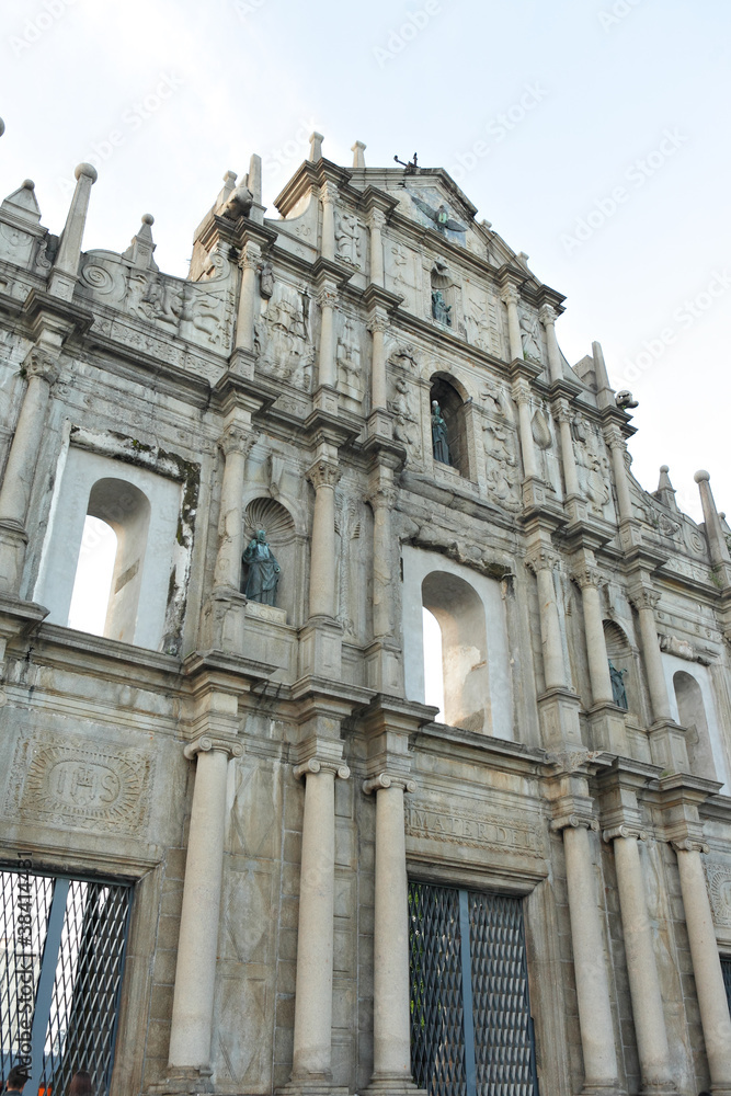 ruins of St. Paul's Cathedral in Macau