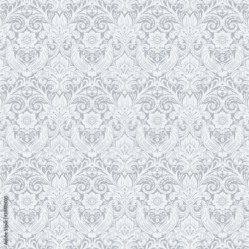 Seamless damask wallpaper