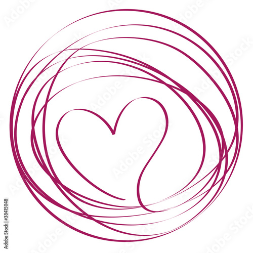 Herz, Band, Kreis