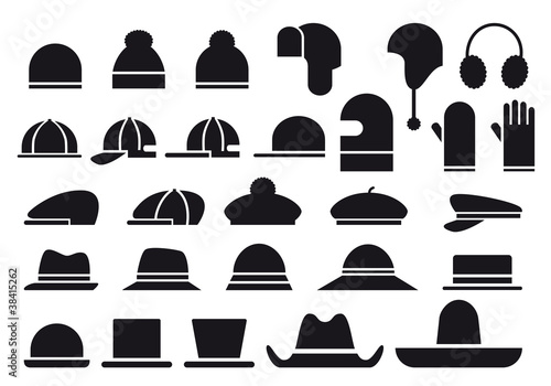 various vector hats photo