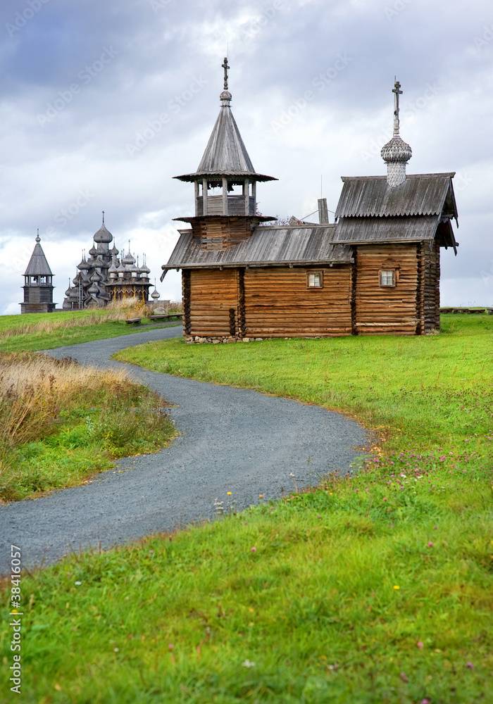 Wooden churches on island Kizhi Wooden churches on island Kizhi