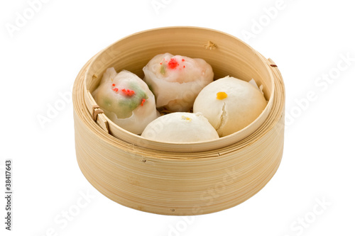 Dim Sum in Bamboo Steamer