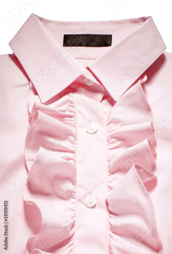 Schilderij op canvas Shirt with pink jabot
