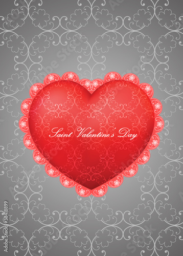 vector valentine greeting card