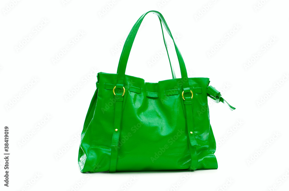 Woman accessory - stylish bag on white Woman accessory - stylish bag on white
