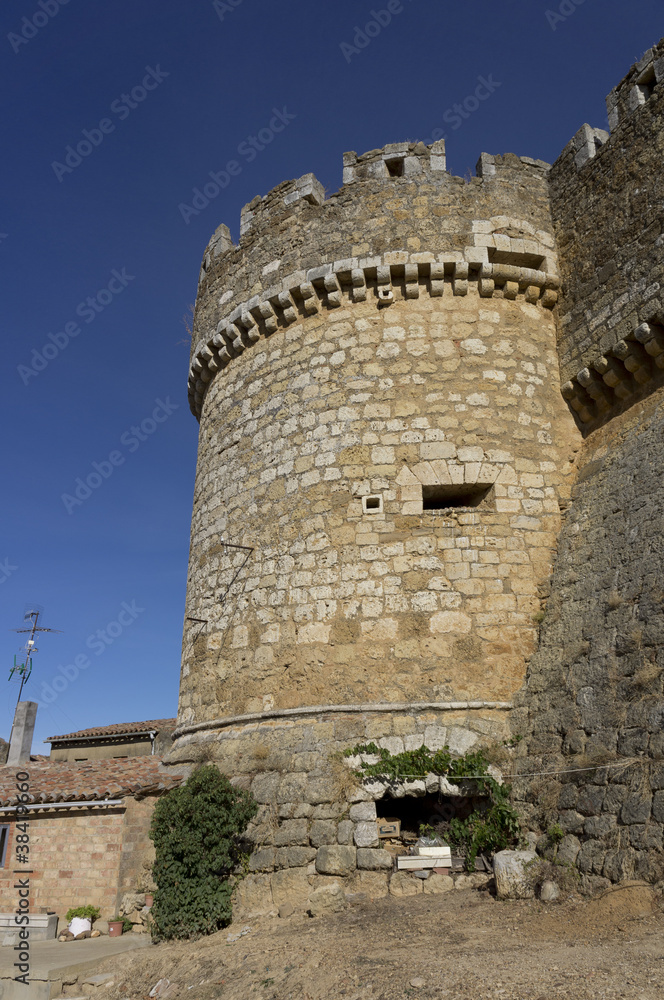 Grajal de Campos' Castle, in Leon, Spain