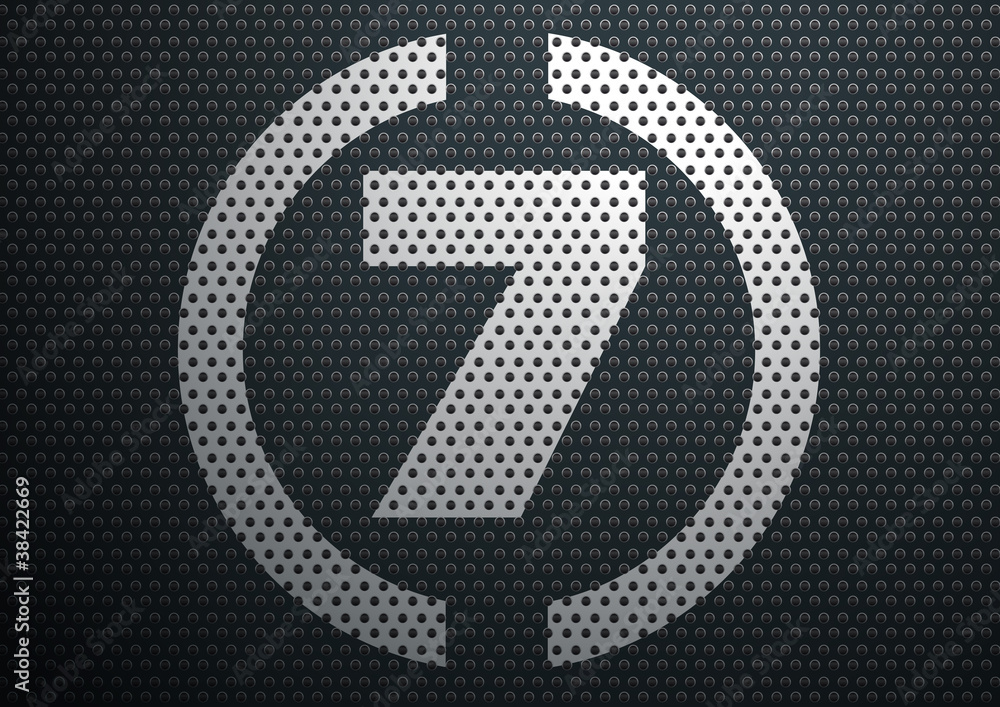 Plaque_Noire_Chiffre_7 Plaque_Noire_Chiffre_7