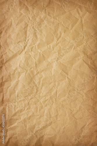 crumpled brown paper background