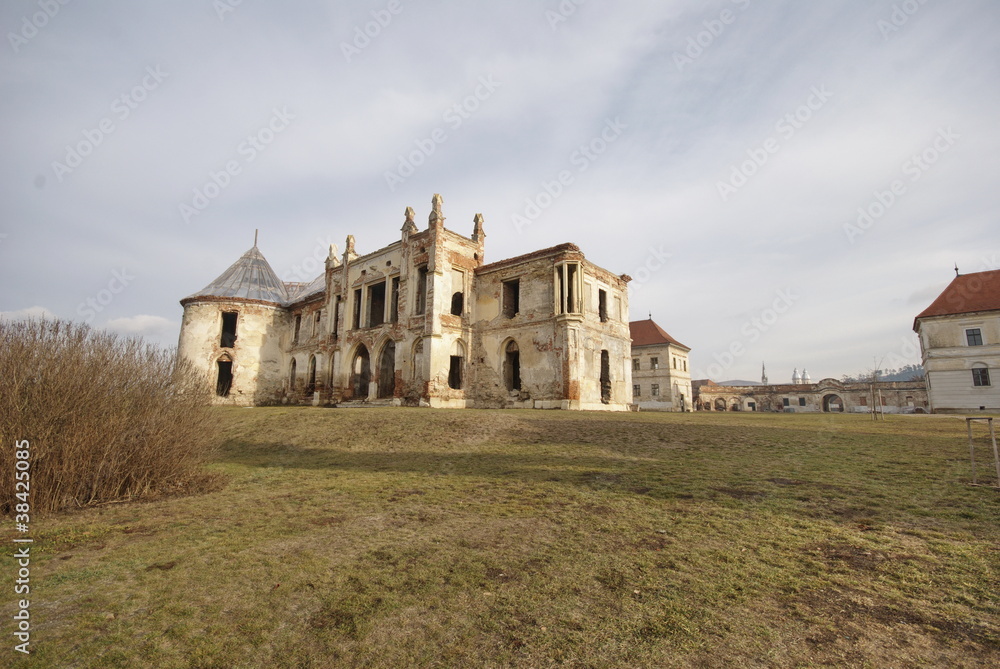 Banffy Palace, ruins, Bontida, Romania