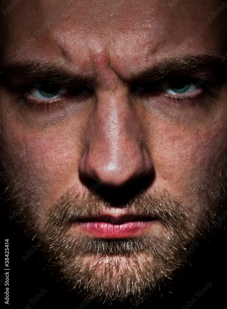 Angry bearded man Angry bearded man
