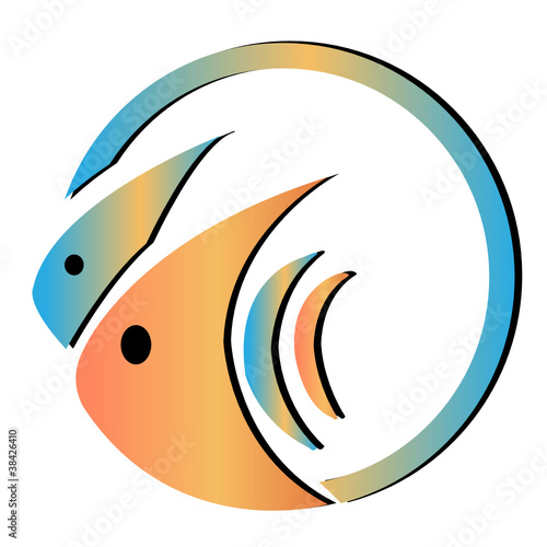 Fish tank logo