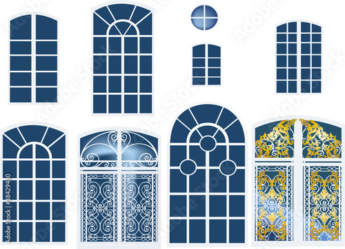 eight windows illustration