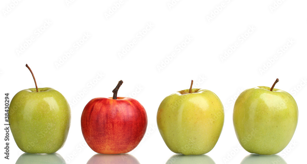 juicy sweet apples isolated on white juicy sweet apples isolated on white