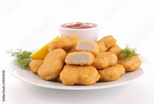 plate of nuggets