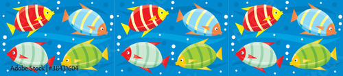Border with fishes.