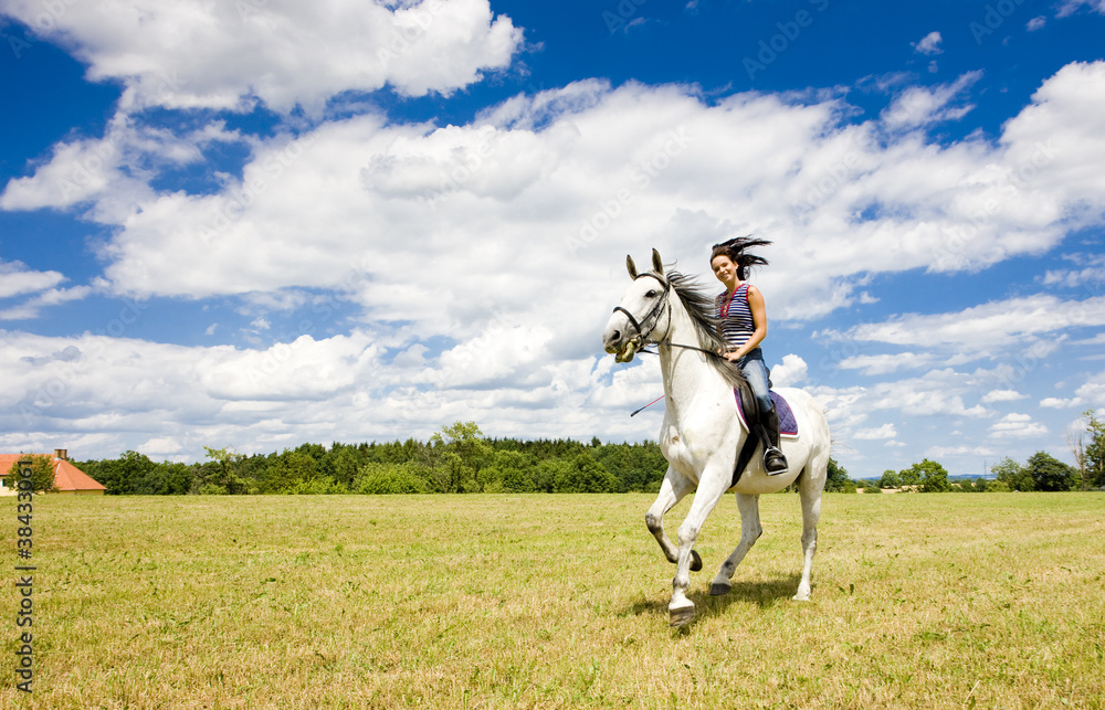 Obraz premium equestrian on horseback