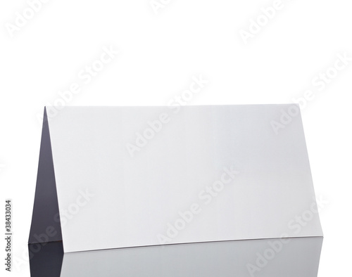 folded card note leaflet