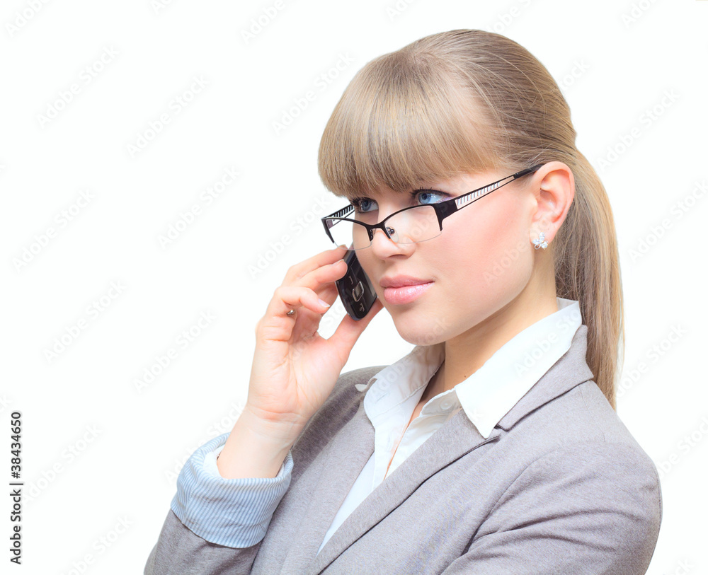 businesswoman with cell phone