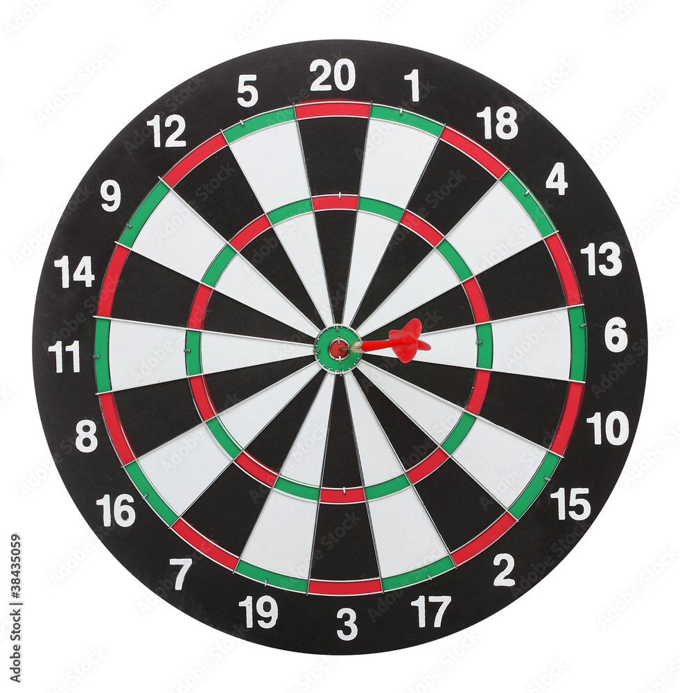 Dartboard bull´s eye. Isolated on white background Dartboard bull´s eye. Isolated on white background