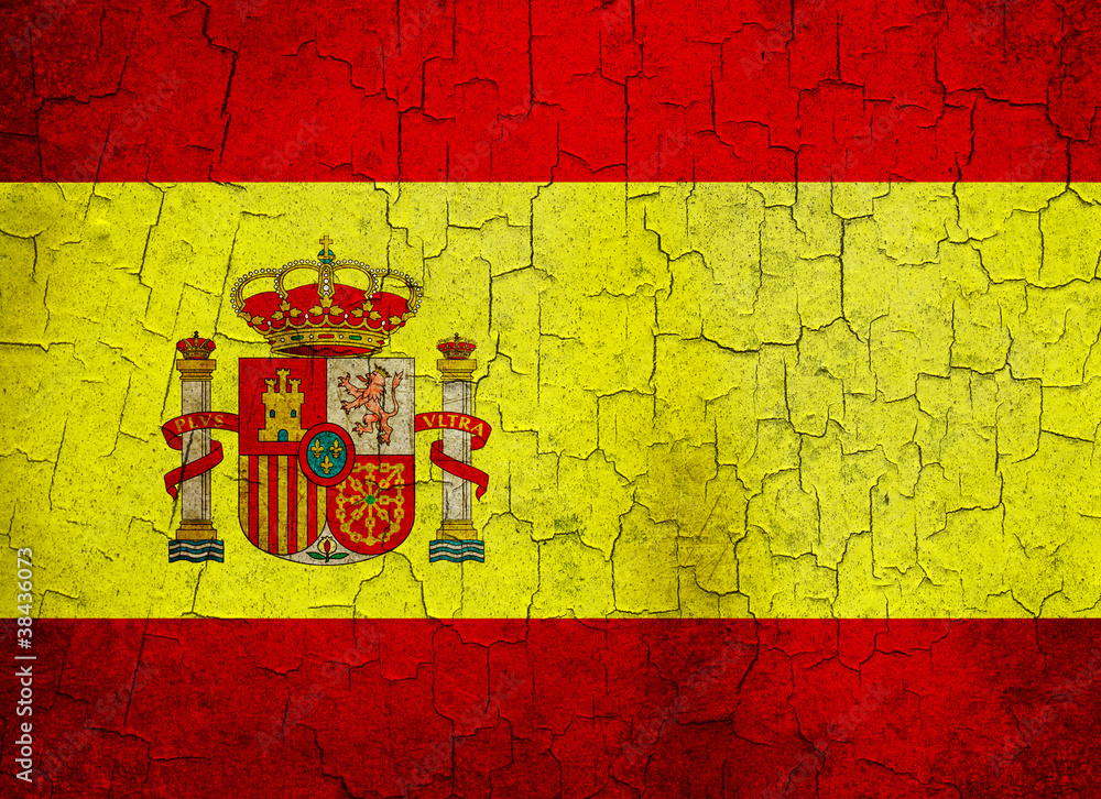 Grunge Spain flag