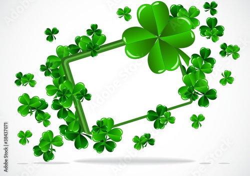 abstract background of St Patrick Day with shamrock