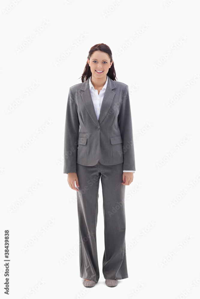 Smiling businesswoman standing Smiling businesswoman standing