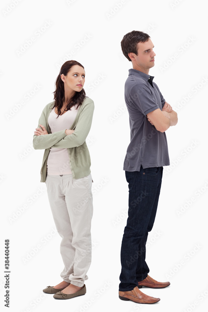 Couple in disagreement Couple in disagreement