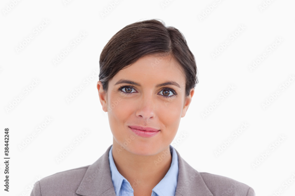 Close up of young female entrepreneur Close up of young female entrepreneur