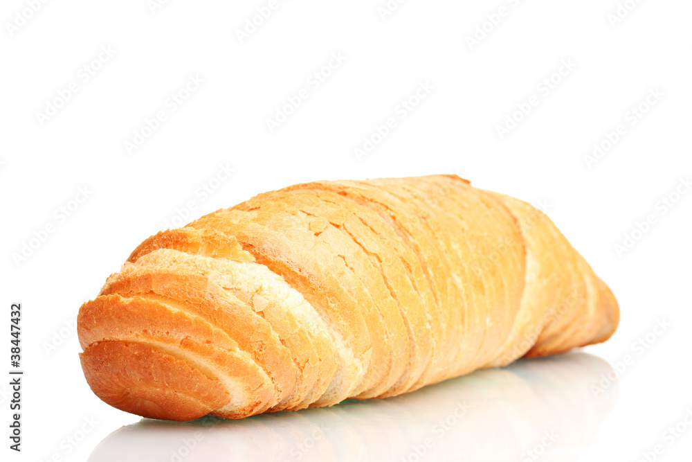 tasty sliced white bread isolated on white tasty sliced white bread isolated on white