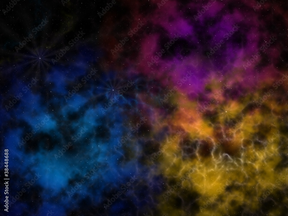 3D rendered Space Nebula