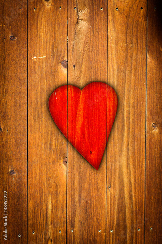 Valentine's Day Wooden Background