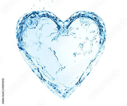 Heart made of water
