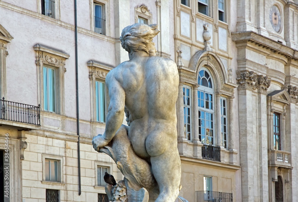 fontaine du maure 1576, piazza navonna Rome (Italie)