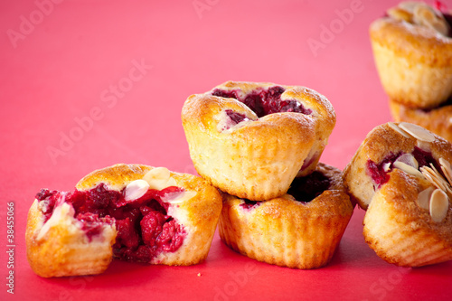 Schilderij op canvas muffins à la framboise
