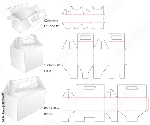 Die set cake box