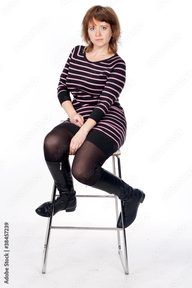 Fototapeta premium woman, portrait, studio, emotion