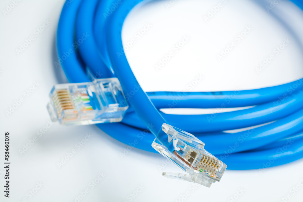 twisted pair on white twisted pair on white
