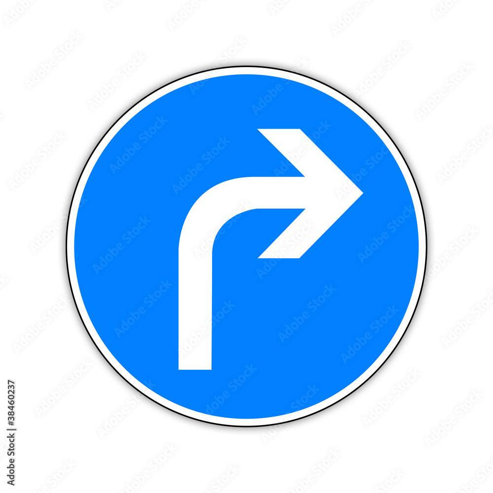 vorgeschriebene Fahrtrichtung rechts vorgeschriebene Fahrtrichtung rechts
