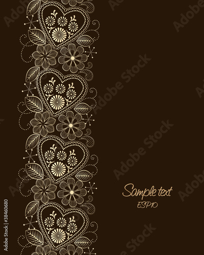 Beauty floral illustration, place for your text