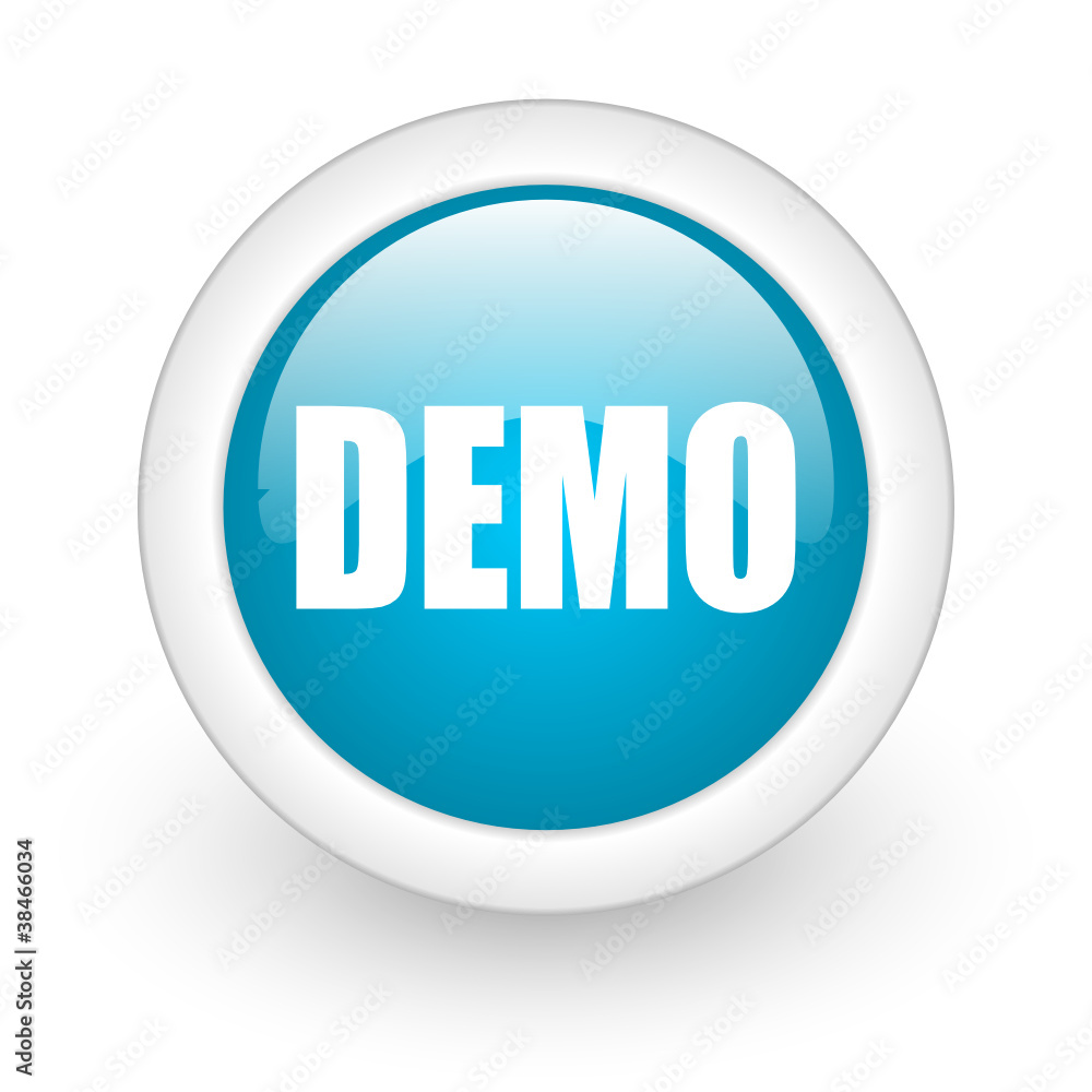 demo button Stock Vector | Adobe Stock
