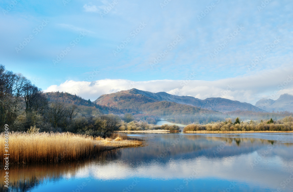 Fototapeta premium Reflected Tranquility Wetherlam Mountain